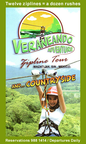 Veraneando Adventure zip line tours Mazatlan Sinaloa Mexico