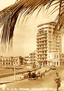 Hotel Freeman Mazatlán México de los años 1950s