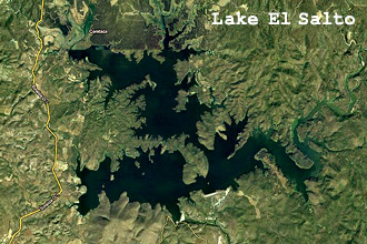 Lago El Salto foto satélite