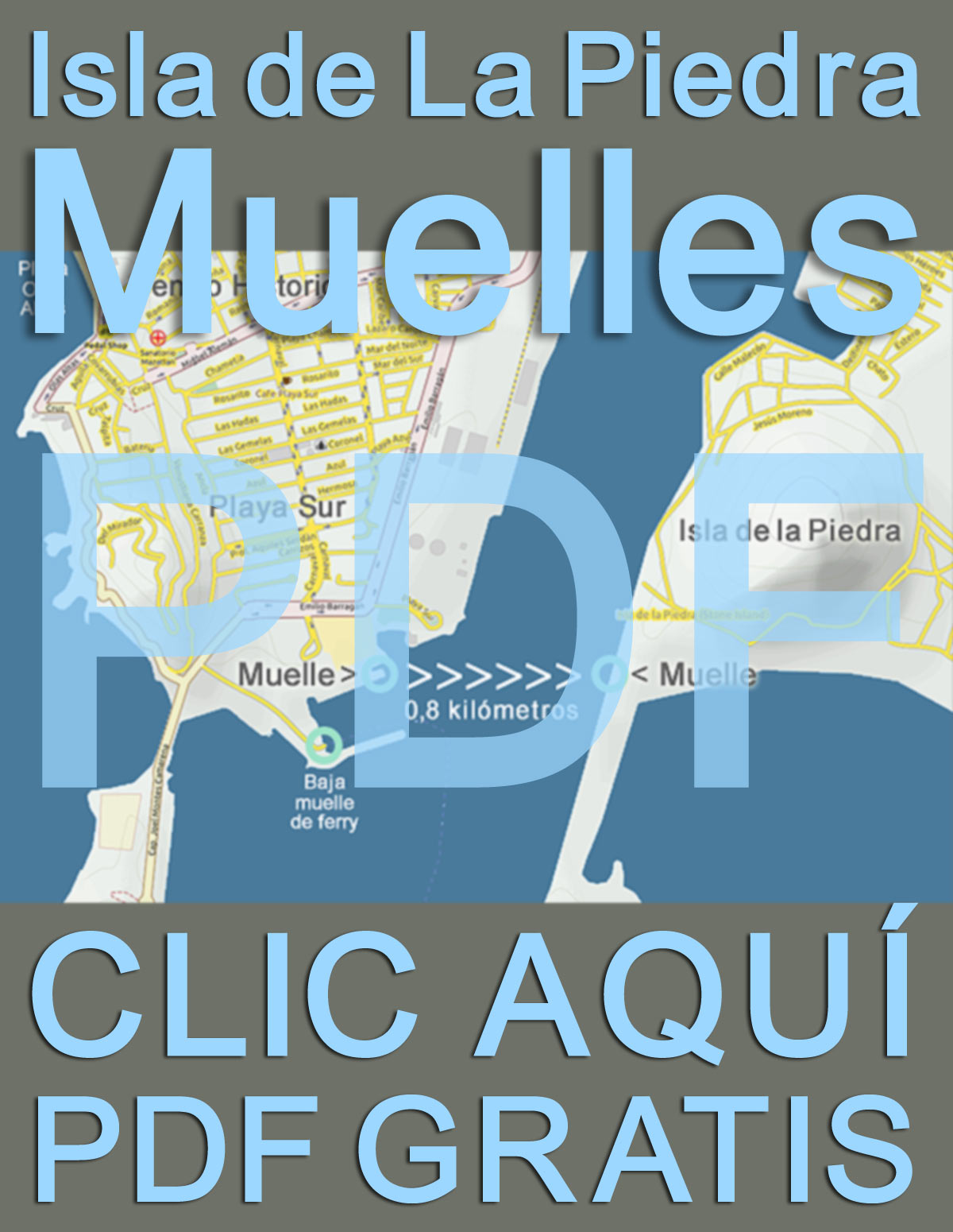 ¡Descargue una mapa de Mazatlán Isla de La Piedra muelles gratis!