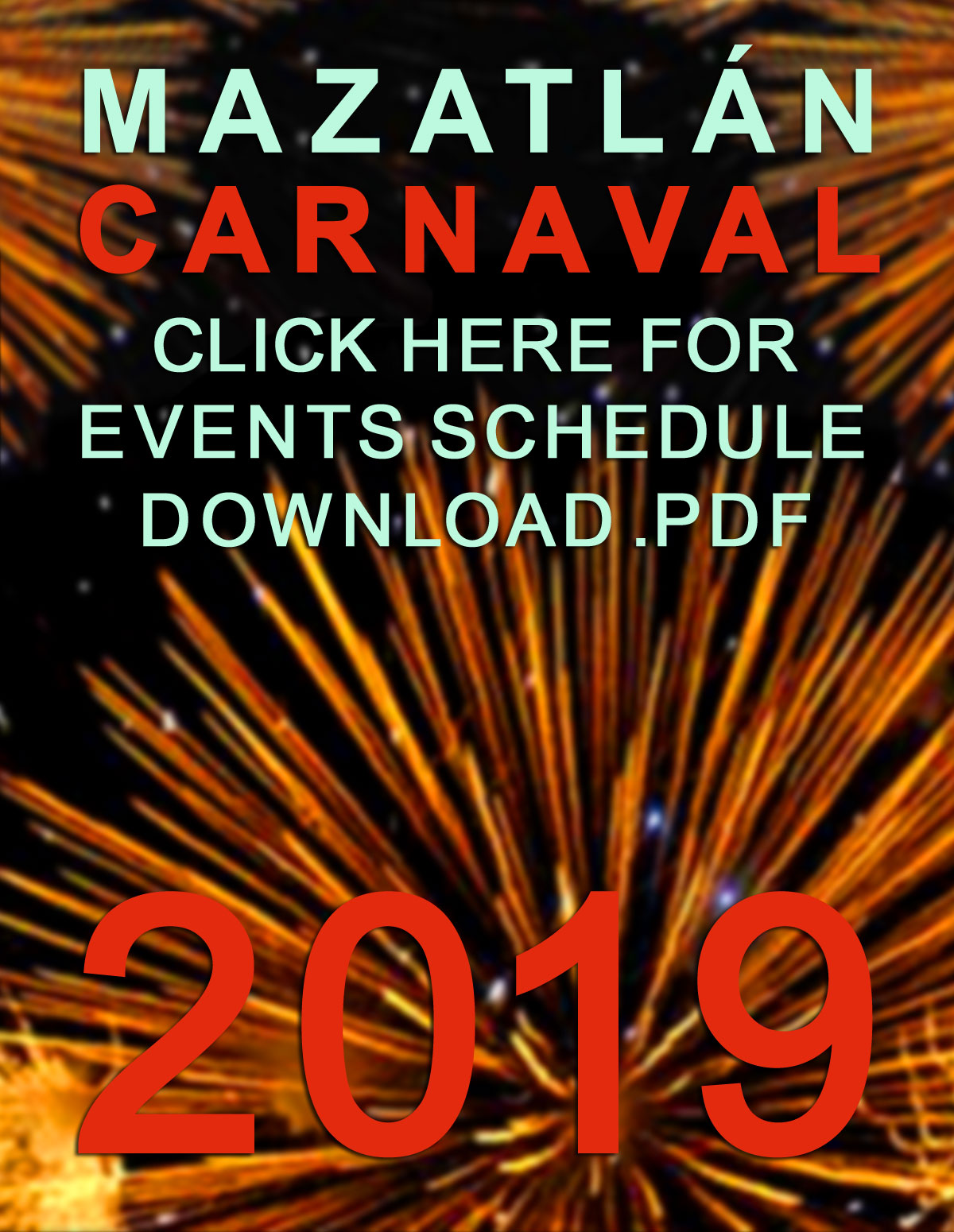 Download free Mazatlan 2019 Carnival events schedule