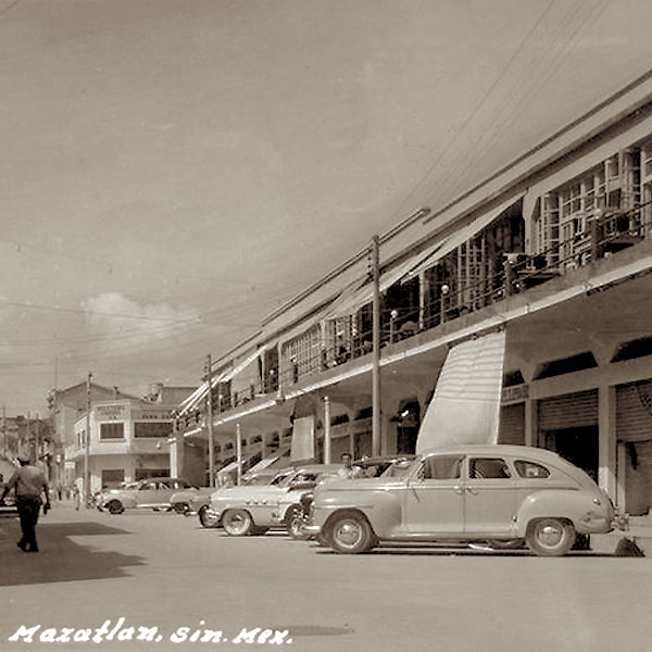 Mercado Pino Suarez in Mazatlan, Sinaloa, Mexico in the 1940s.