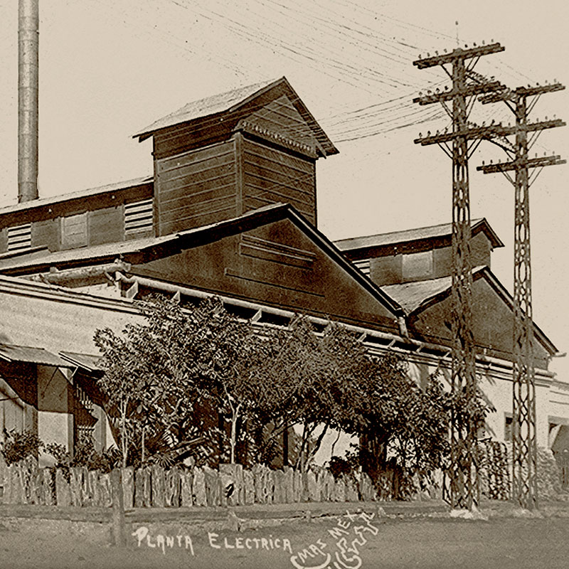 Early electrical plant in Mazatlan