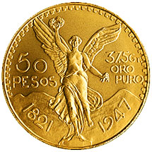 Mexico Centenario Libertad 50 peso coin