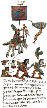 Illustration from Guzman's report about Amerindaians