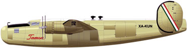 TAMSA B-24 Liberator convertido para transportar mercancía